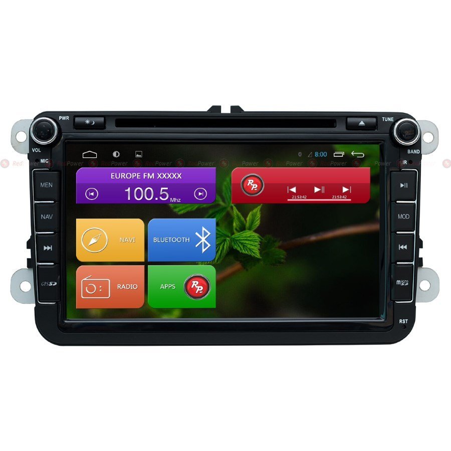 ������� ��������� Volkswagen, Skoda Android 7, WiFi, DVD, 4����, 8.0" (Redpower 31004 IPS DVD ) ���� � ��������-�������� INCAR