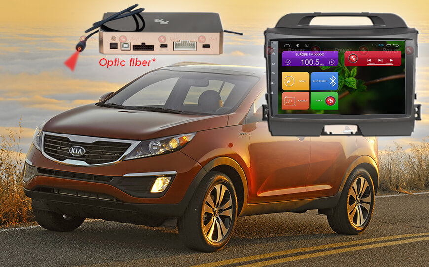 ������� ��������� Kia Sportage 10-16 Android 6, WiFi, 4����, 9.0" (Redpower 31074 RIPS) ���� � ��������-�������� INCAR
