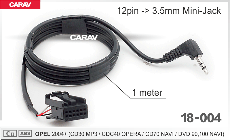 AUX ������� CARAV 18-004 OPEL 2004+ ���� � ��������-�������� INCAR