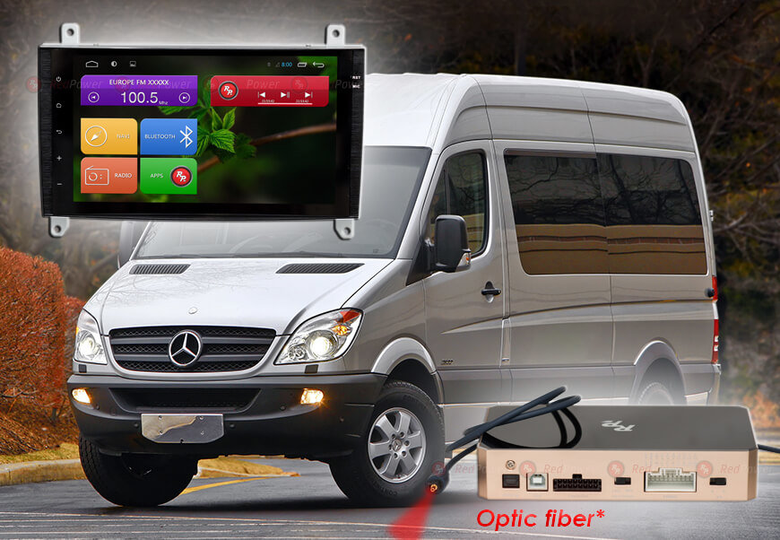 ������� ��������� Mercedes Benz Vito, VW Crafter Android 7, WiFi, 4����, 9.0" (Redpower 31068 IPS DSP) ���� � ��������-�������� INCAR