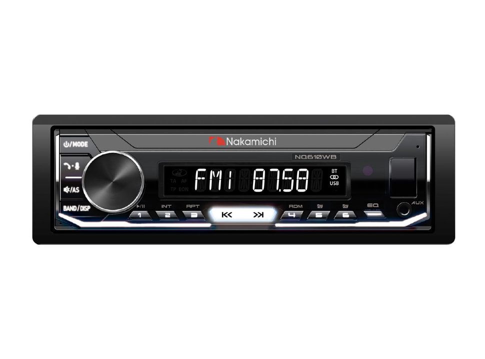 Nakamichi NQ610WB ��������� 1 DIN � ������� Bluetooth ���� � ��������-�������� INCAR