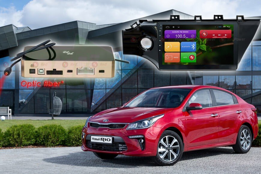 ������� ��������� Kia Rio 16+ Android 6, WiFi, 4����, 10.0" (RedPower 31206RIPS) ���� � ��������-�������� INCAR