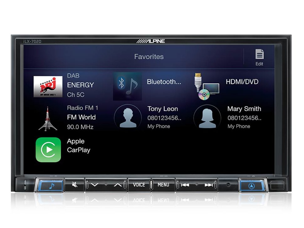 Alpine iLX-702D �������� �����-������� � Apple CarPlay � Android Auto ���� � ��������-�������� INCAR