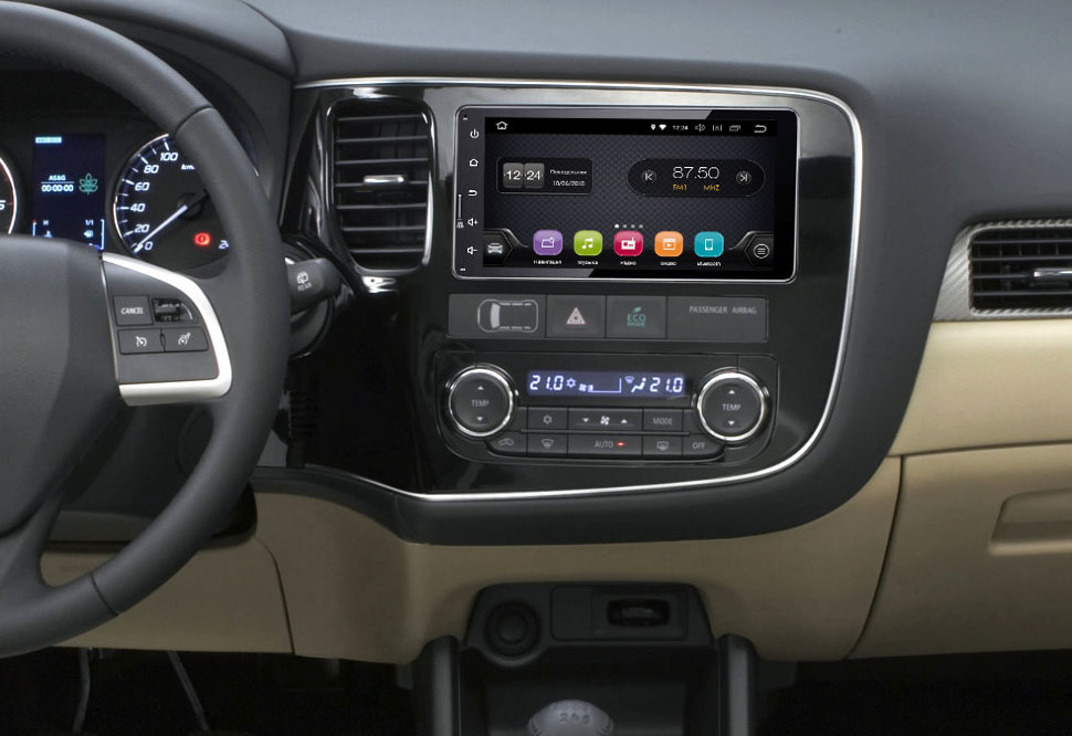 ������� ��������� INCAR AHR-6162 ��� Mitsubishi Outlander 12+ (Android 7) ���� � ��������-�������� INCAR