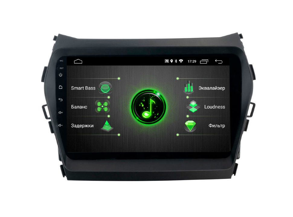 ������� ��������� INCAR DTA-2409 ��� Hyundai Santa Fe (Android 9) ���� � ��������-�������� INCAR