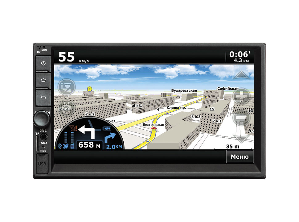 ��������� SWAT AHR-6180 ������������� 2 DIN ���� � ��������-�������� INCAR