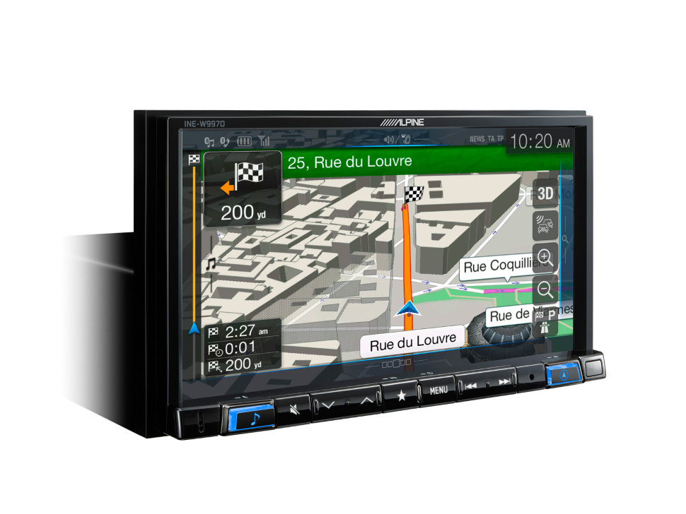 Alpine INE-W997D ������������� �������� ���� � ��������-�������� INCAR