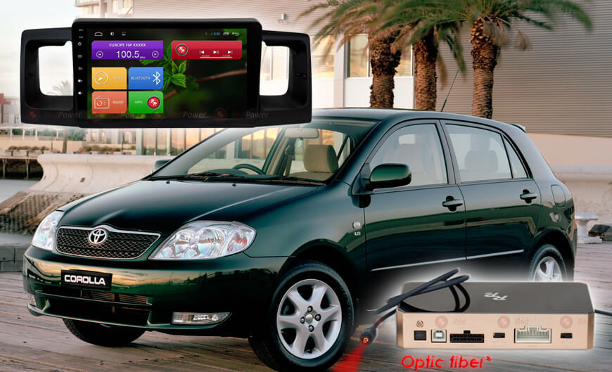 ������������ �������� 9 ������ 31070 IPS Toyota Corolla E120 (2000-2007) ��� ���-�� ������������ Redpower 31070RIPS ���� � ��������-�������� INCAR