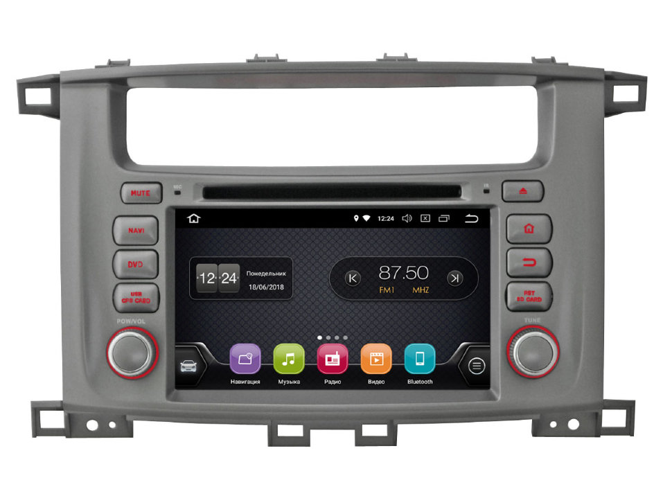 ������� ��������� INCAR TSA-2242 ��� Toyota LC 100 (Android 8.0) ���� � ��������-�������� INCAR