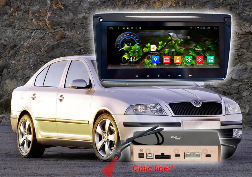 ������� ��������� Skoda Octavia A5 04-12 Android 7, WiFi, 4����, 8,8" (RedPower 31005 IPS) ���� � ��������-�������� INCAR