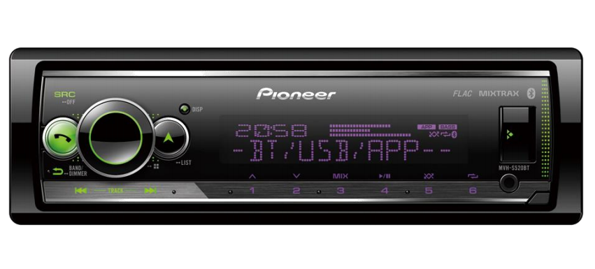 Pioneer MVH-S520BT ������������� ���� � ��������-�������� INCAR