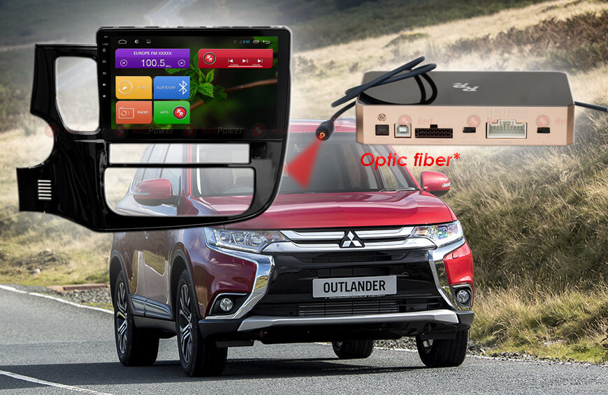 ������� ��������� Mitsubishi Outlander 12+ Android 7, WiFi, 4����, 10.0" (Redpower 31156 R IPS DSP) ���� � ��������-�������� INCAR