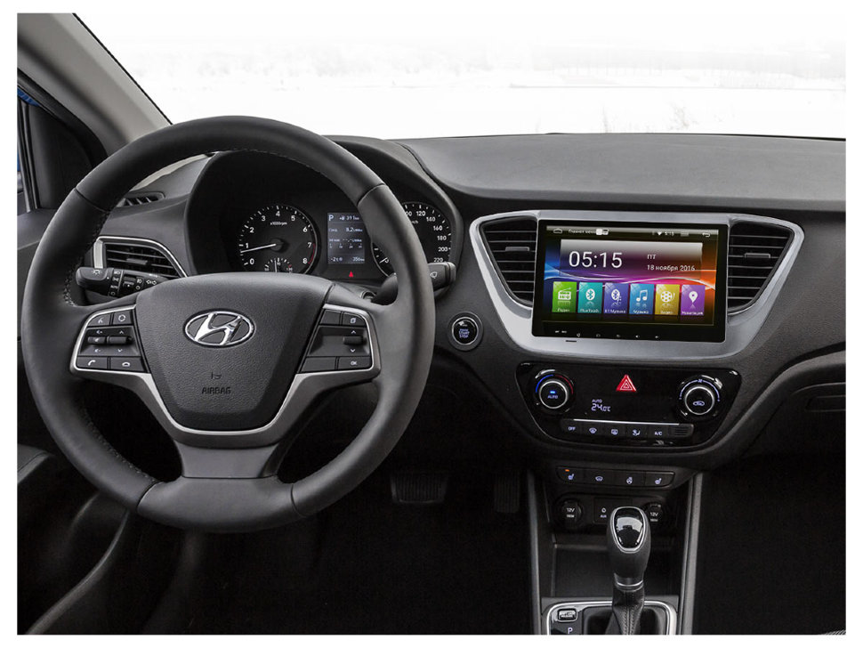 ������� ��������� Hyundai Solaris 17+ Android 5.1, ����� 9", WiFi, 4���� (Incar AHR-2469) ���� � ��������-�������� INCAR