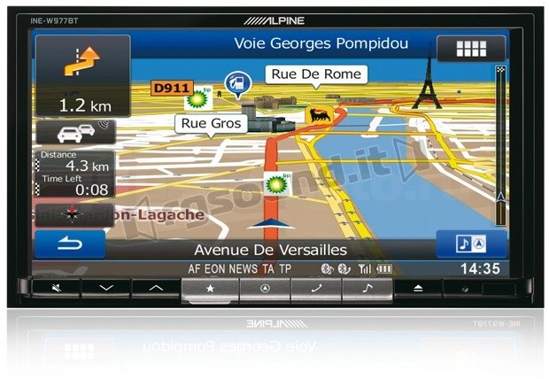 Alpine INE-W977BT ������������� 2DIN ���� � ��������-�������� INCAR