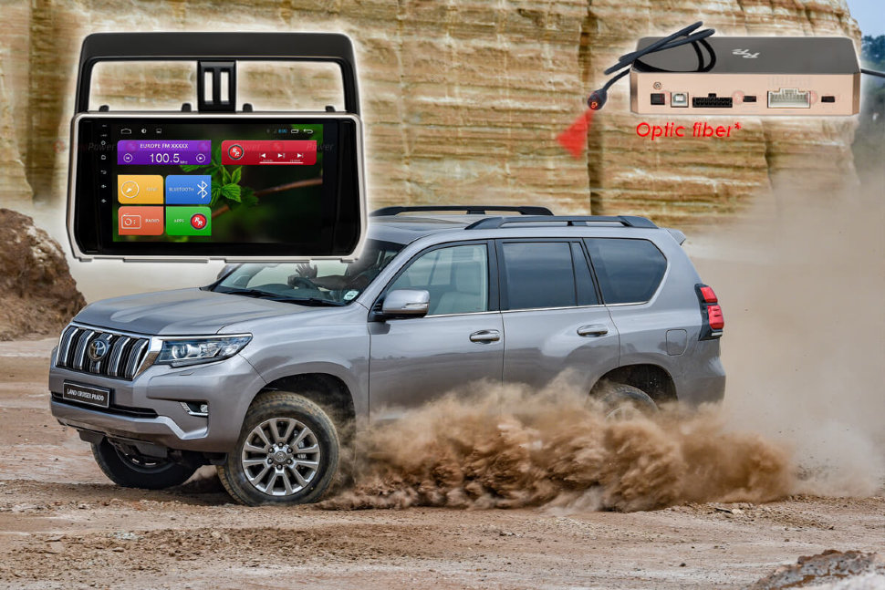 ������� ��������� Toyota Land Cruiser Prado 150 18+ Android 6, WiFi, 4����, 10.0" (Redpower 31365 IPS) ���� � ��������-�������� INCAR
