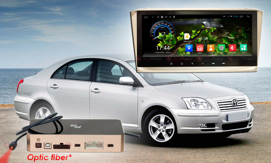 ������� ��������� Toyota Avensis 03-08 Android 7, WiFi, 4����, 8.8" (Redpower 31287 Z IPS DSP) ���� � ��������-�������� INCAR
