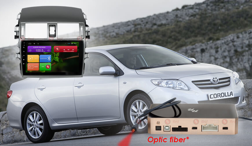 ������������ �������� Toyota Corolla 07-12 Android 6, WiFi, 4����, 9" (Redpower 31063 RIPS) ���� � ��������-�������� INCAR