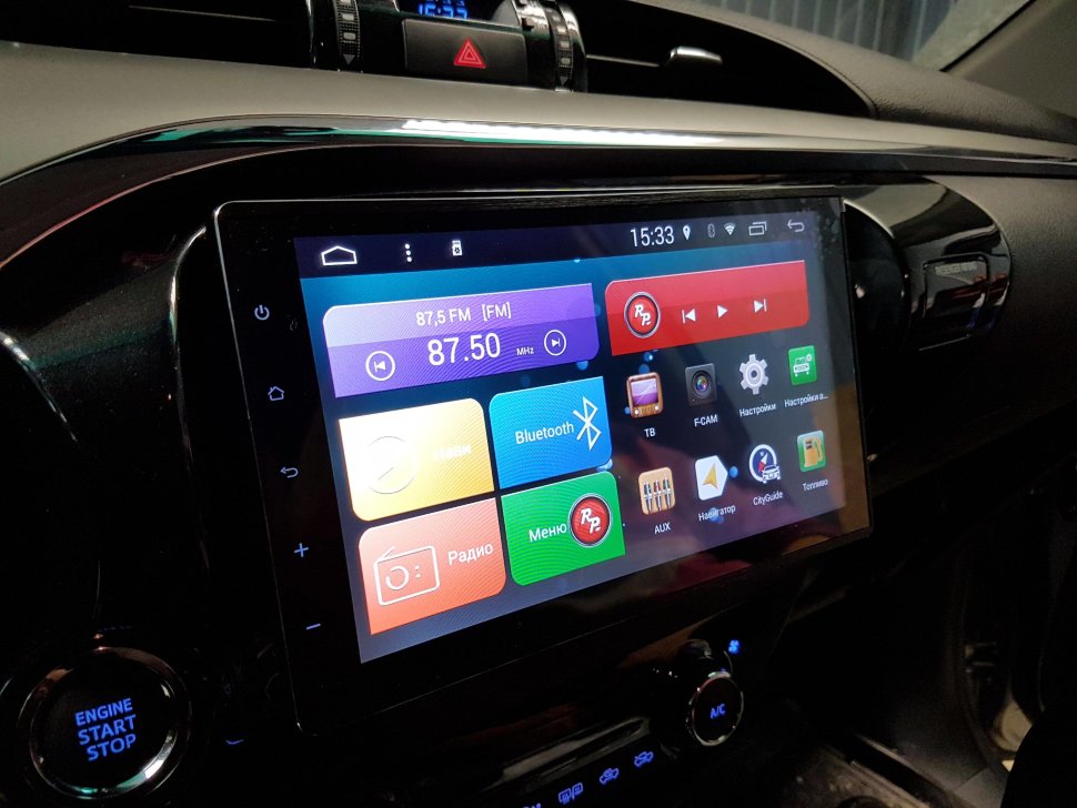 ������������� Toyota Hilux 8 15+ Android 6, WiFi, 4����, 9.0" (Redpower 31186 IPS DSP)ANDROID 7 ���� � ��������-�������� INCAR