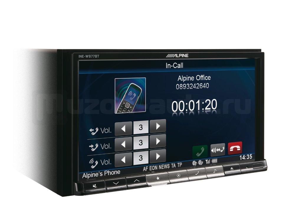 Alpine INE-W977BT ������������� 2DIN ���� � ��������-�������� INCAR