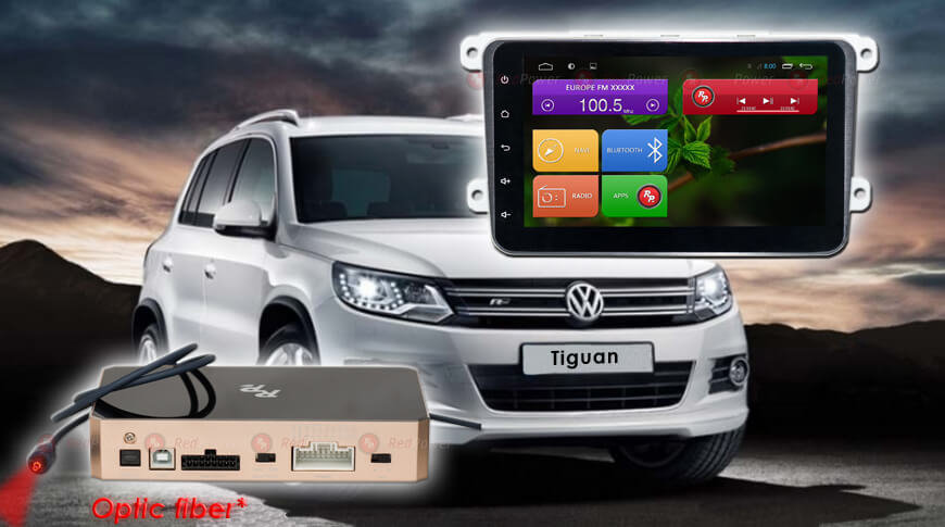 ������� ��������� Volkswagen, Skoda Android 7, WiFi, 4����, 8.0" (Redpower 31004 IPS8) ���� � ��������-�������� INCAR