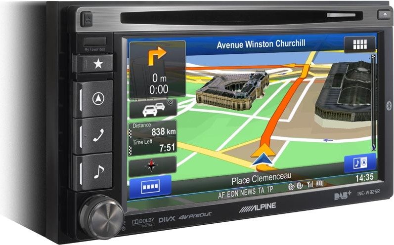 �������������� ����� Alpine INE-W920R ���� � ��������-�������� INCAR