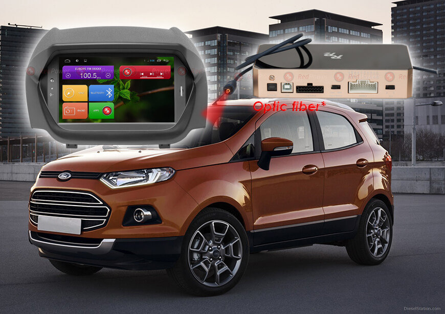������� ��������� Ford Ecosport 14+ Android 6, WiFi, DVD, 4����, 7.0" (RedPower 31250DVD IPS) ���� � ��������-�������� INCAR