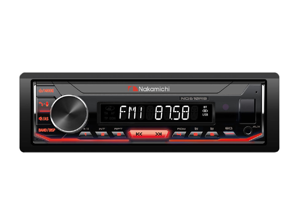 Nakamichi NQ610RB ��������� 1 DIN � ������� Bluetooth ���� � ��������-�������� INCAR