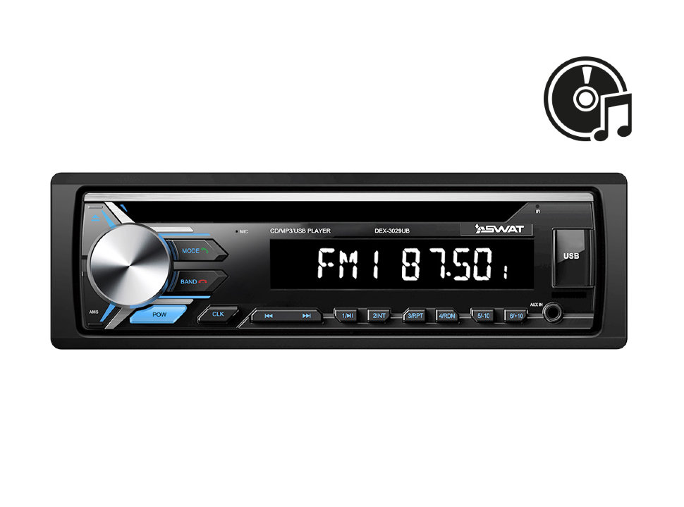 SWAT DEX-3029UB ������������� 1DIN ���� � ��������-�������� INCAR