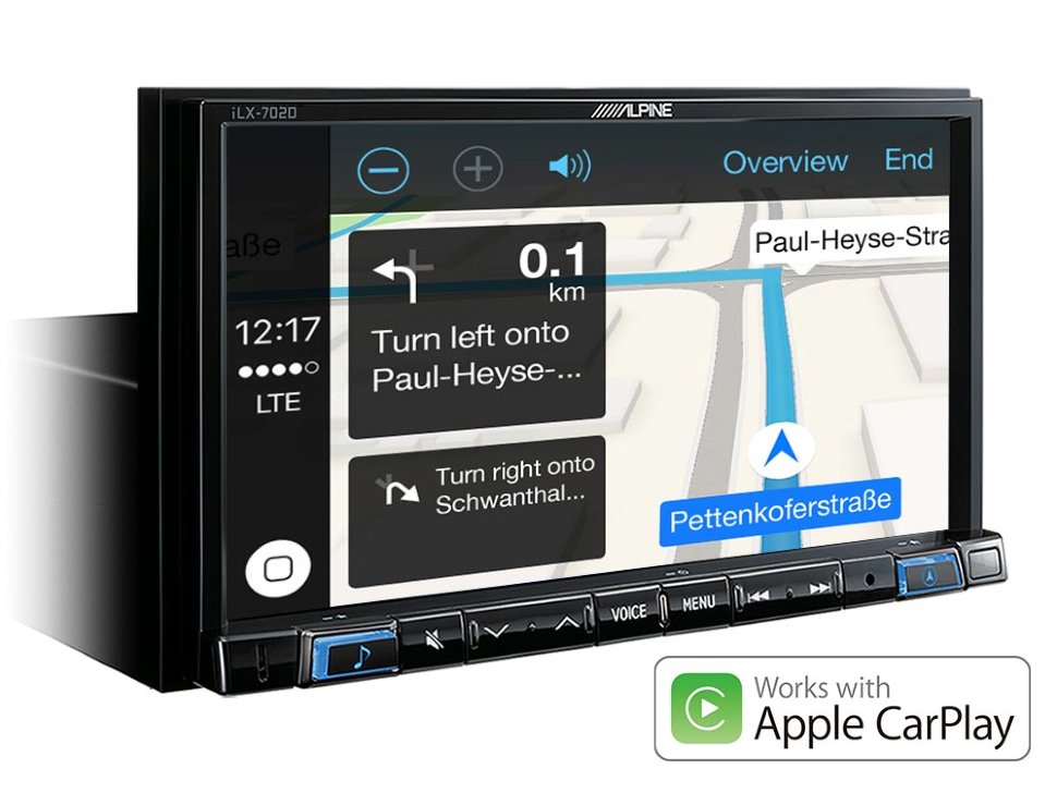 Alpine iLX-702D �������� �����-������� � Apple CarPlay � Android Auto ���� � ��������-�������� INCAR