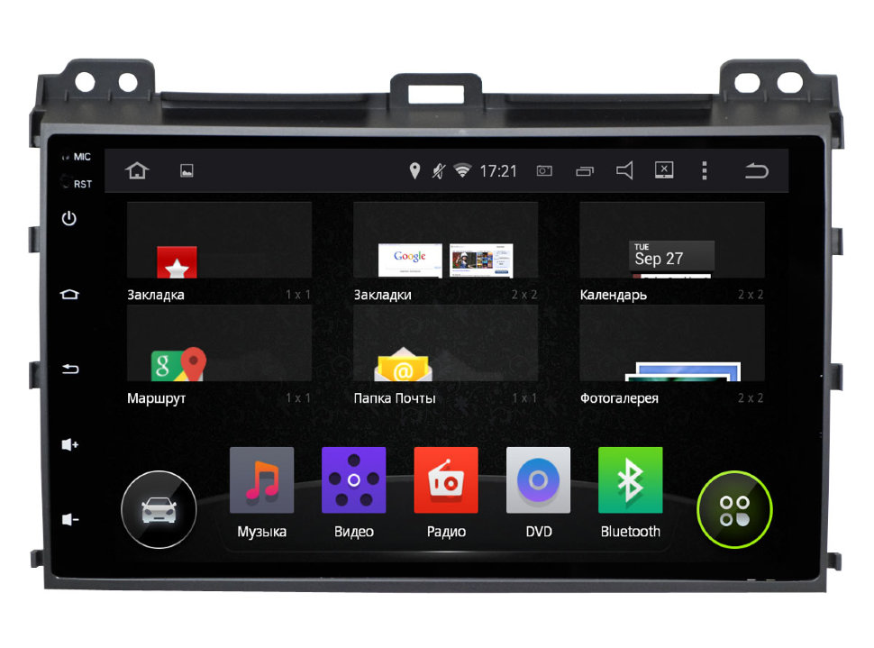������� ��������� Toyota LAND CRUISER PRADO 120 Android 6, WiFi, 4����, 9.0" (Incar AHR 2236) ���� � ��������-�������� INCAR