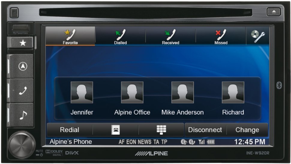 �������������� ����� Alpine INE-W920R ���� � ��������-�������� INCAR