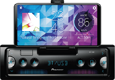 Pioneer SPH-10BT ��������� ������ ��������� 1-DIN ���� � ��������-�������� INCAR