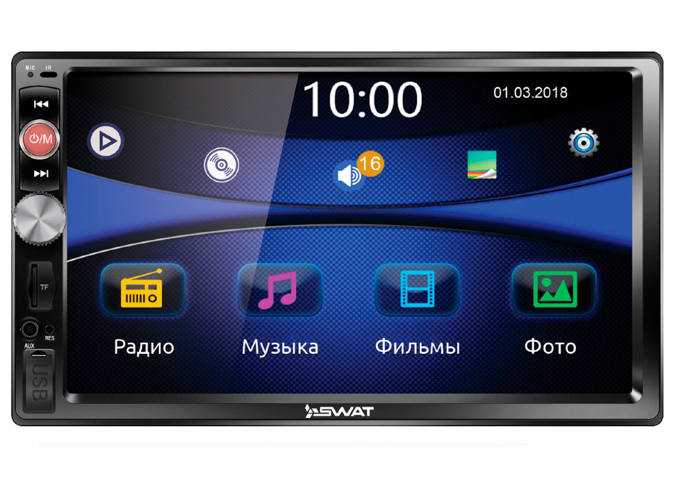 ��������� SWAT CHR-5140 ������������� 2 DIN ���� � ��������-�������� INCAR