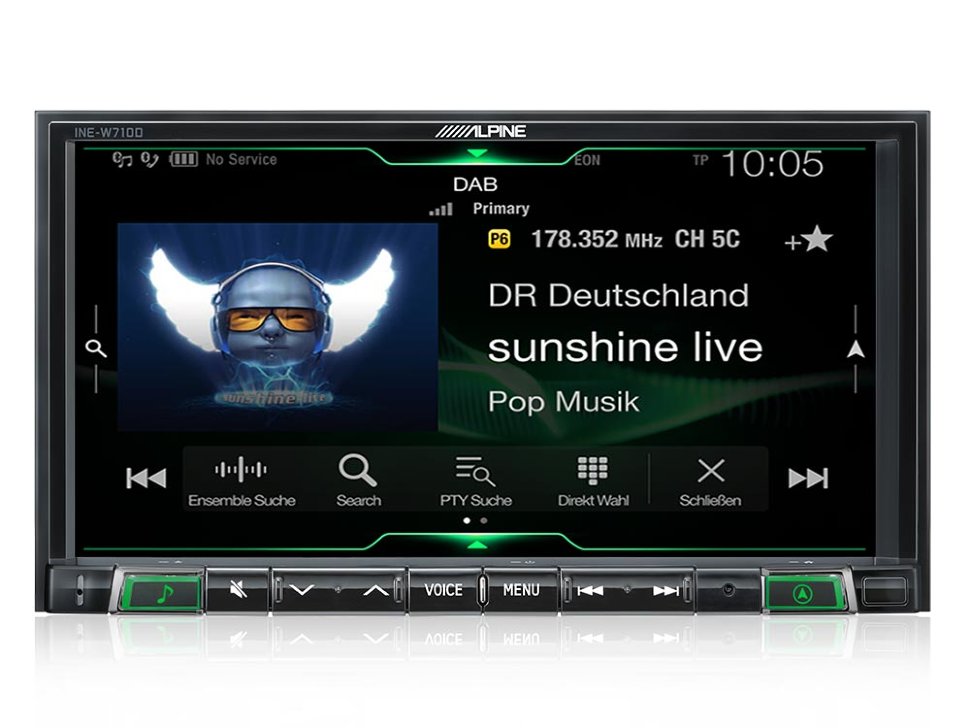 Alpine iLX-702D �������� �����-������� � Apple CarPlay � Android Auto ���� � ��������-�������� INCAR