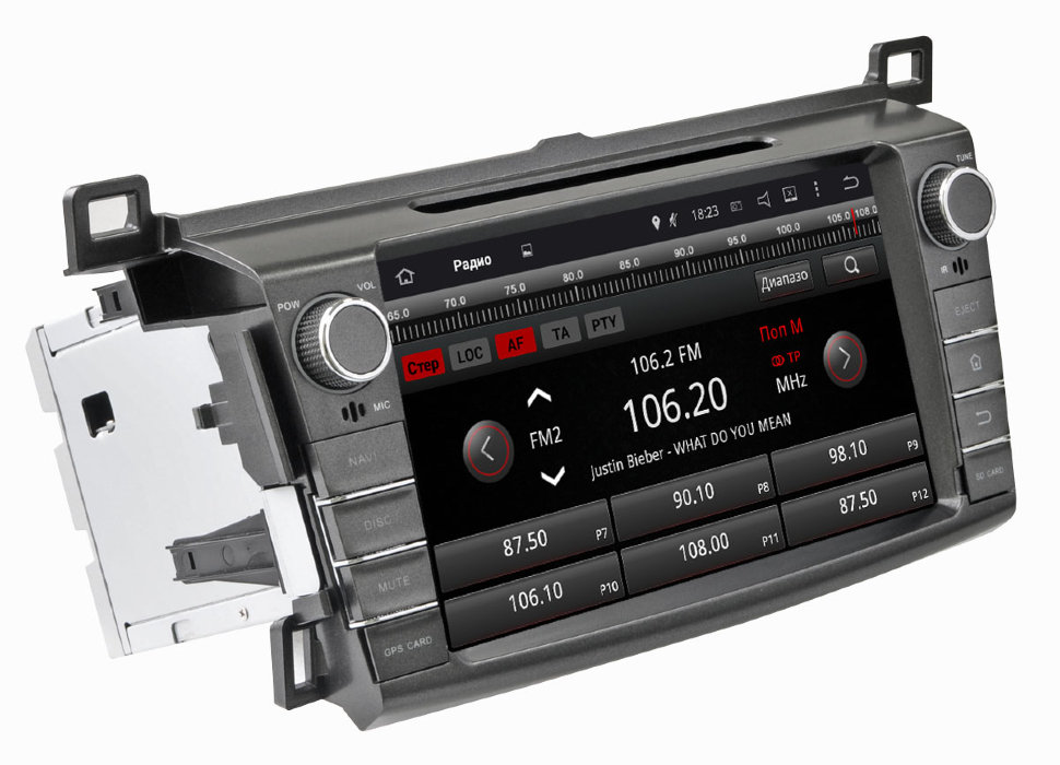 ������� ��������� Toyota RAV4 14+ Android 5.1, 8", DVD, WiFi, 4���� (Incar AHR-2255) ���� � ��������-�������� INCAR