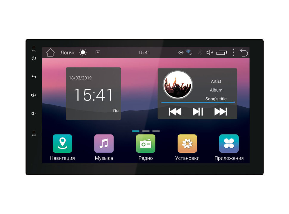 �������������  Lada Granta 2018-2019 (SWAT AHR-4580 Android 7, ������������ ��������) ���� � ��������-�������� INCAR