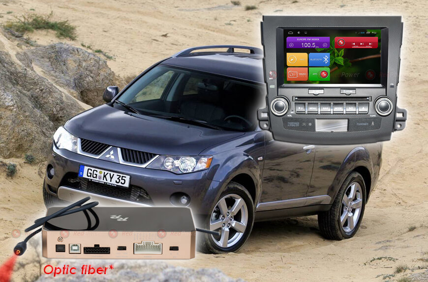 ������� ��������� Mitsubishi Outlander XL 06-12, Peugeot 4007 Android 7, WiFi, 4����, DVD, 8.0" (Redpower 31056 DVD IPS DSP) ���� � ��������-�������� INCAR