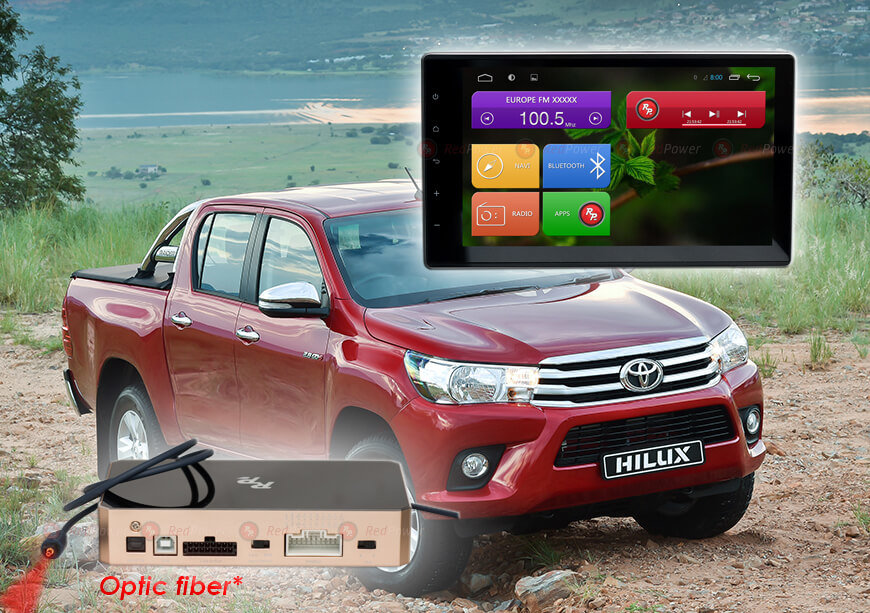 ������������� Toyota Hilux 8 15+ Android 6, WiFi, 4����, 9.0" (Redpower 31186 IPS DSP)ANDROID 7 ���� � ��������-�������� INCAR