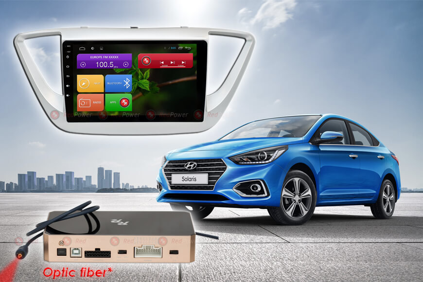 ������� ��������� Hyundai Solaris 17+ Android 6, WiFi, 4����, 9.0" (Redpower 31167 IPS) ���� � ��������-�������� INCAR