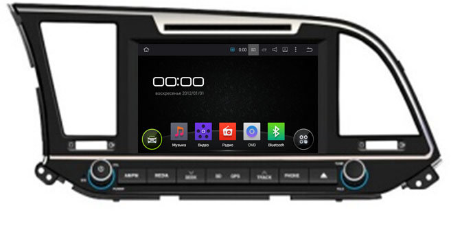 ������� ��������� Hyundai Elantra 16+ Android 5.1, 8", WiFi, 4���� (Incar AHR-2485) ���� � ��������-�������� INCAR