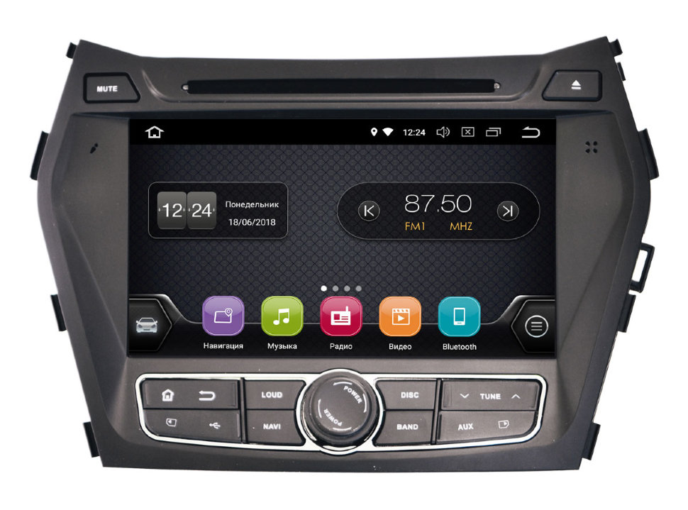 ������� ��������� INCAR TSA-2436 ��� Hyundai Santa Fe 13+ (Android 8.0) ���� � ��������-�������� INCAR
