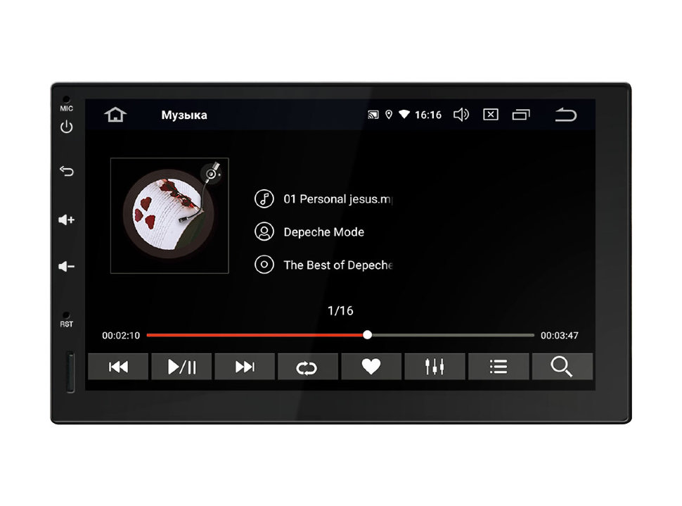 Incar AHR-9380 ��������� �������������, Android 9.0, WiFi, 7.0" ���� � ��������-�������� INCAR