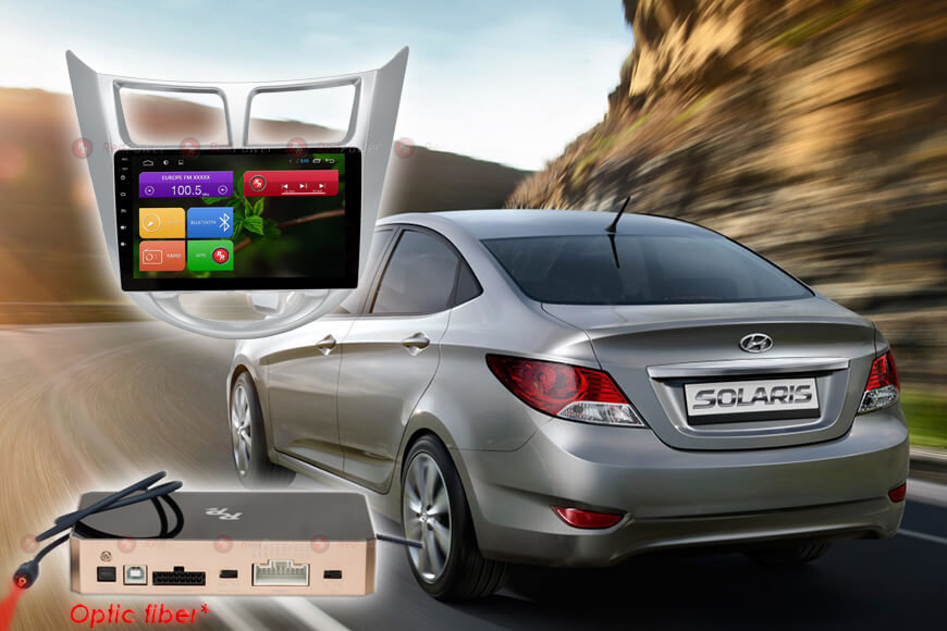 ������� ��������� Hyundai Solaris Android 6, WiFi, 4����, 9.0" (Redpower 31067R IPS) ���� � ��������-�������� INCAR