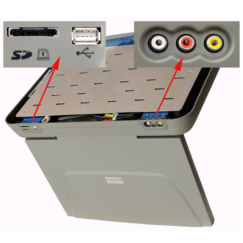 ���������� ������� 17" TV, DVD, USB, SD INTRO MMTC-1710 DVD ���� � ��������-�������� INCAR