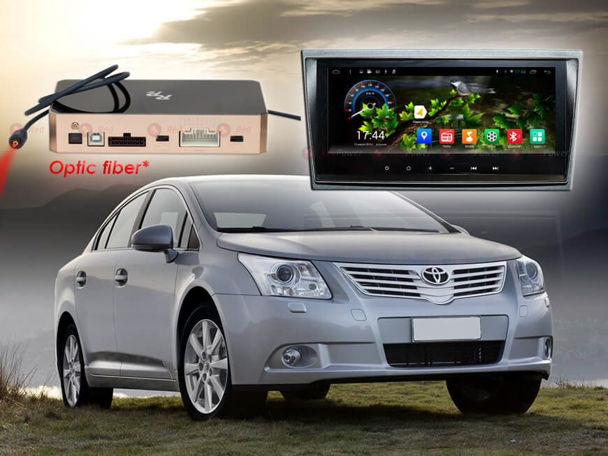������� ��������� Toyota Avensis 09-13 Android 7, WiFi, 4����, 8,8" (Redpower 31187 IPS DSP) ���� � ��������-�������� INCAR