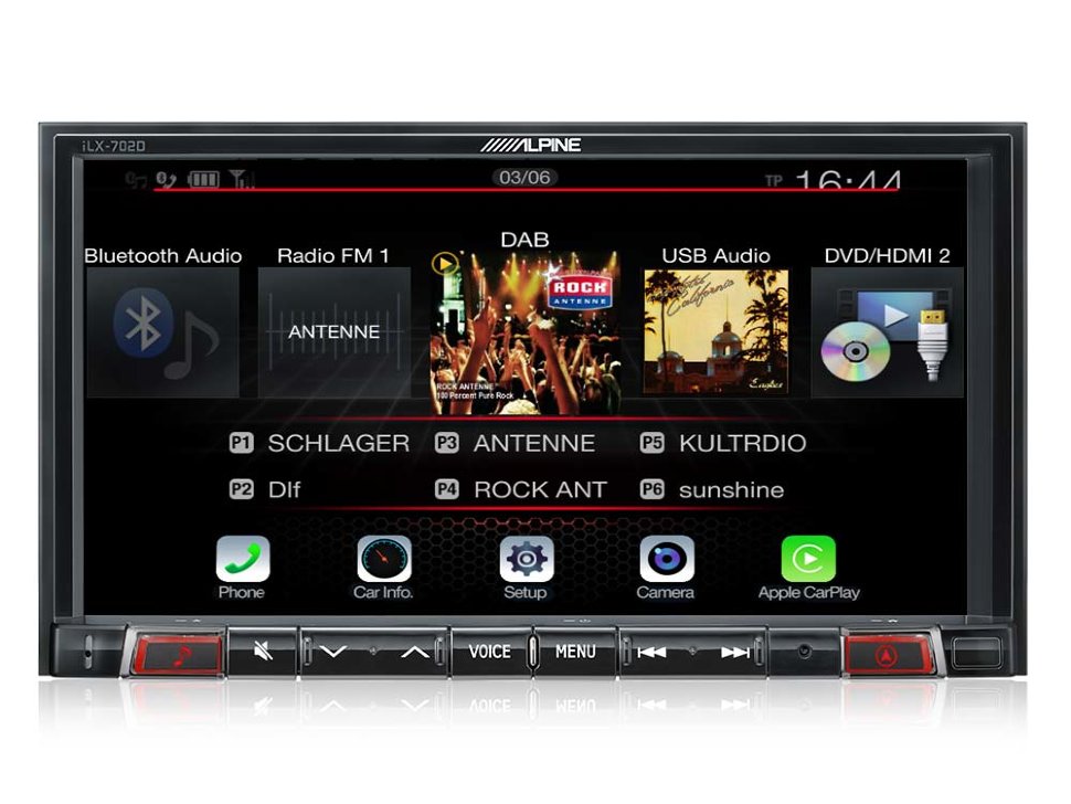 Alpine iLX-702D �������� �����-������� � Apple CarPlay � Android Auto ���� � ��������-�������� INCAR